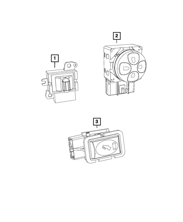 56042387 - Electrical: Adjustable Pedals Switch for Mopar Image