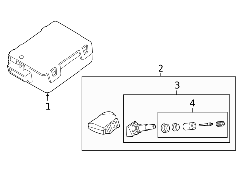 Tire Pressure Monitor Components for 2019 Jaguar I-Pace #0
