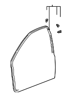 6786252010 - Body: Door Weather-strip for Toyota: Echo Image