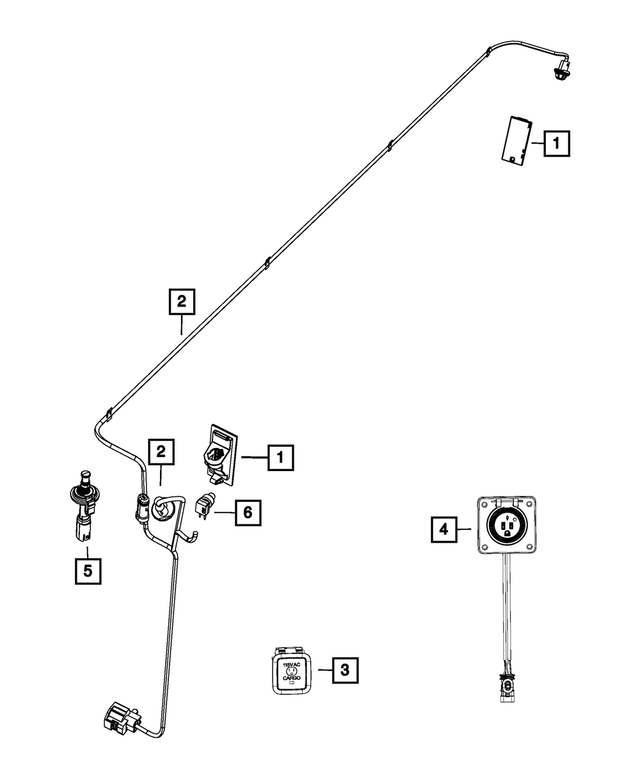 « 68054184AA – Electrical : Espace De Chargement Lampe pour Mopar Image »