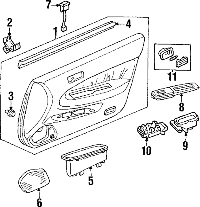 83571SW5000ZB - Body: Pull Pocket for Acura Image
