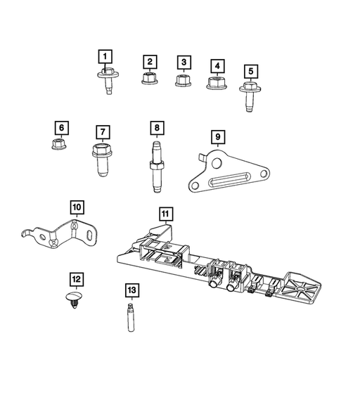 Battery, Battery Tray and Cables for 2022 Jeep Grand Cherokee L #3