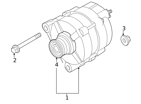Alternator for 2014 Nissan Cube #1