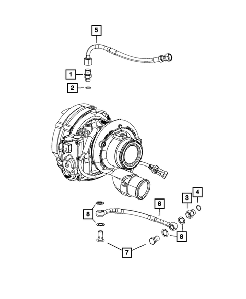 Turbo Charger Cooling System for 2024 Ram 3500 #0