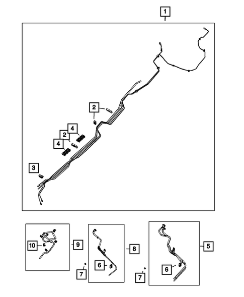 Fuel Lines and Tubes for 2021 Jeep Grand Cherokee L #0