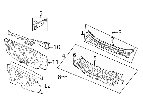 Cowl for 2003 Hyundai Sonata #0