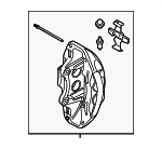 34116891308 - : Disc Brake Caliper for BMW Image