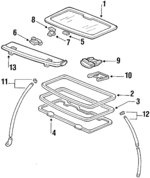 7191ASB3980 - Body: Glass for Acura Image