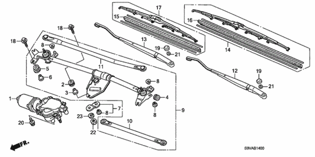 Front Windshield Wiper for 2008 Honda Pilot #0
