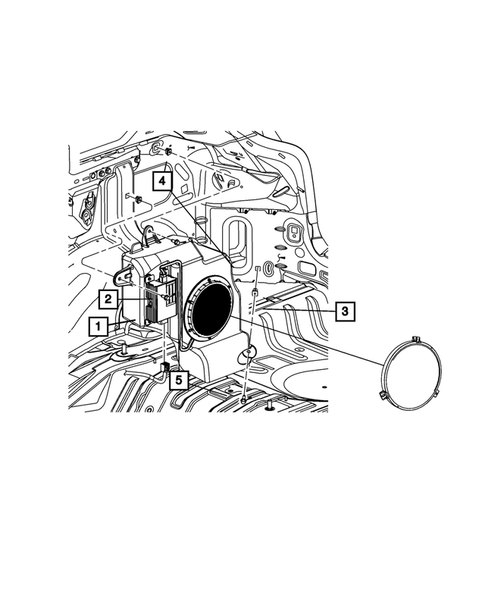 Radio, Antenna, Speakers, DVD, and Video systems for 2014 Jeep Compass #4