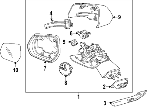Mirrors for 2024 Cadillac XT4 #0