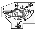8Y0941034G - Electrical: Headlamp Assembly for Audi: A3 Quattro, S3 Image