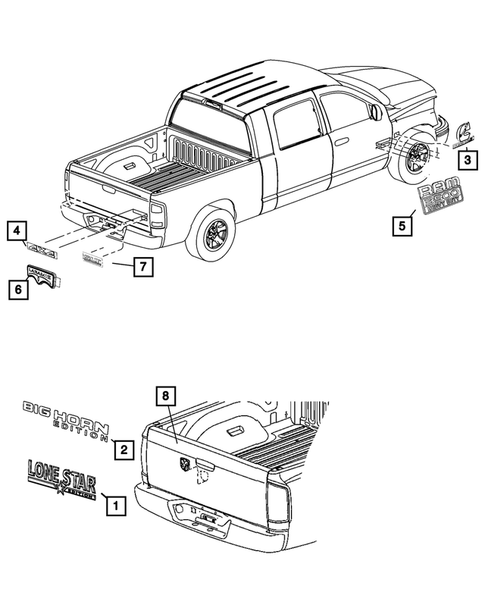 Nameplates for 2010 Dodge Ram 3500 #0