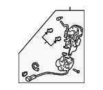 72650S10J11 - Body: Lock Assembly for Honda: CR-V Image