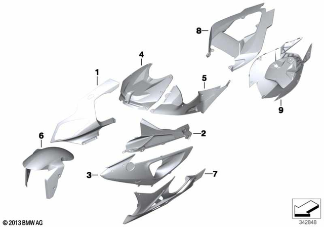 46618529252 - : Front Wheel Fender for BMW-Motorrad Image