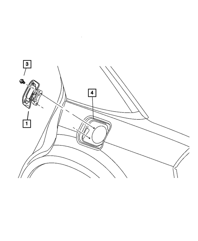 5027529AA - : Fuel Door Bumper for Mopar Image