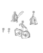 68421142AA - : Horn And Bracket for Mopar Image