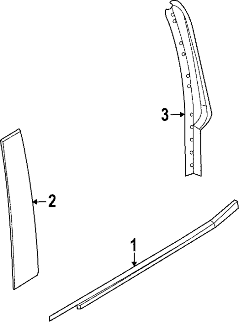 Exterior Trim - Rear Door for 2023 Ford Maverick #0