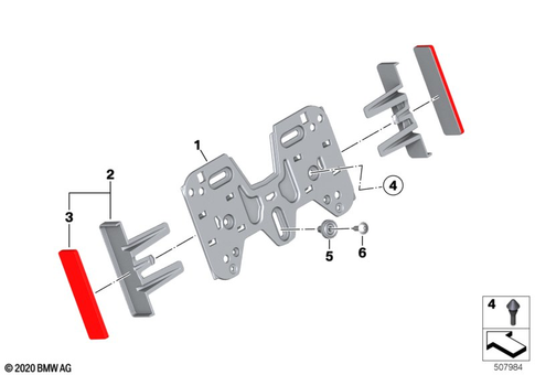 Registration Plate Light for 2020 BMW-Motorrad R 18 B #1
