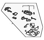 20863062 - : Light Titanium Roof Console for Buick: Enclave Image
