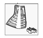 81550WY040 - : Tail Lamp for Lexus: GX460 Image