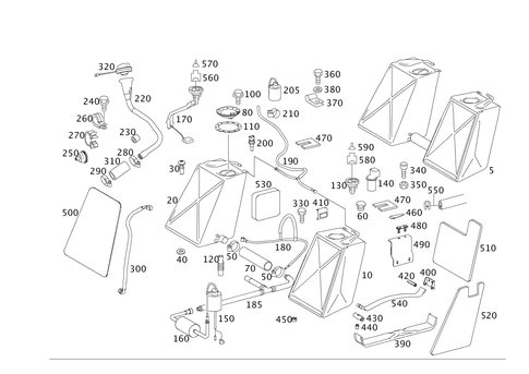 Fuel Tank with Detachable Parts for 2006 Mercedes-Benz SLR McLaren #0