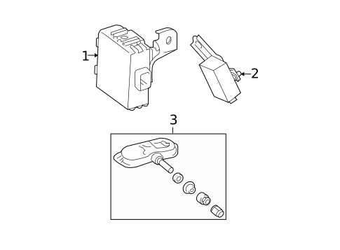Tire Pressure Monitor Components for 2010 Toyota Yaris #0