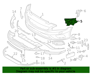 2014-2018 Volvo Bumper Cover Bracket 31383140 | OEM Parts Online