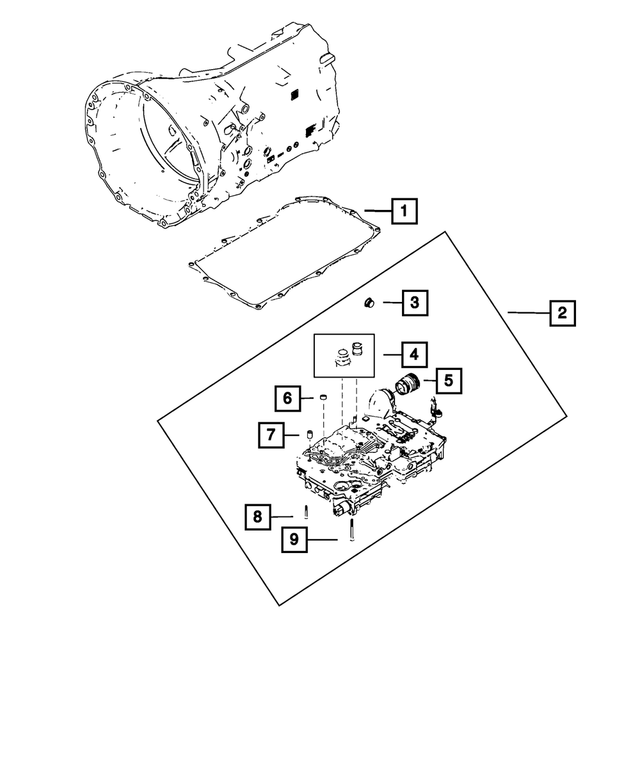 68567530AA - Transmission: Transmission Valve Body &amp; Control Unit for Mopar Image image
