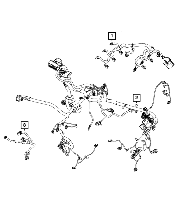 68608184AA - Electrical: Jumper Wiring for Mopar Image