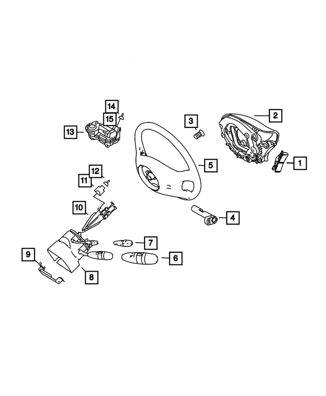 68010423AB - Steering: Driver Air Bag for Mopar Image