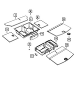 5LC36DX9AC - Interior Trim: Cargo Compartment Cover for Dodge: Durango Image