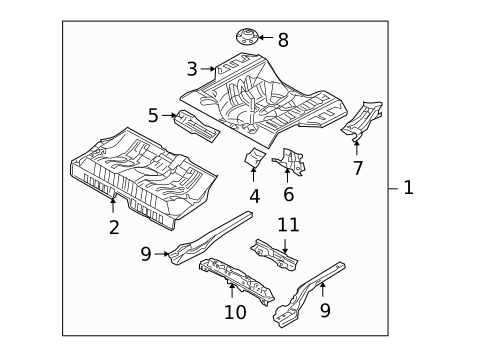 Brackets, Flanges & Hangers for 2005 Suzuki Reno #0