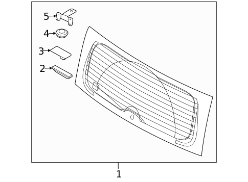 Glass - Lift Gate for 2013 Kia Soul #0