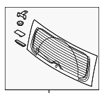 871102K040 - : Lift Gate Glass for Kia Image