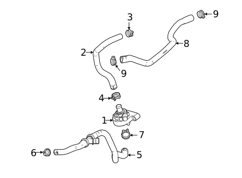 Water Pump & Related Components for 2019 Buick Regal Sportback #1