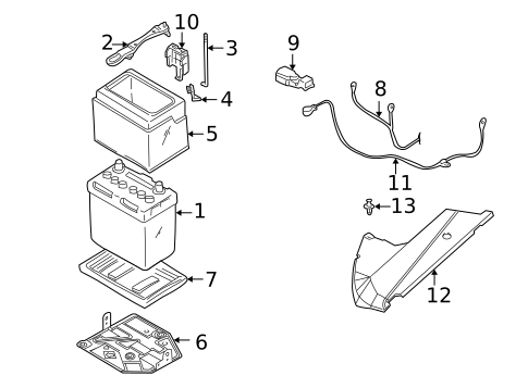 Battery for 2002 INFINITI Q45 #0