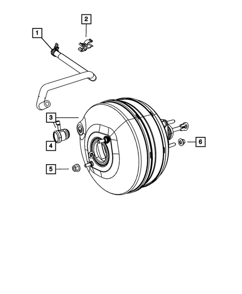Power Brake Booster for 2011 Ram 2500 #1
