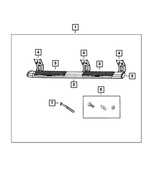 82214074 - Mopar Accessories - Component Parts: Tubular Side Step Kit for Mopar Image