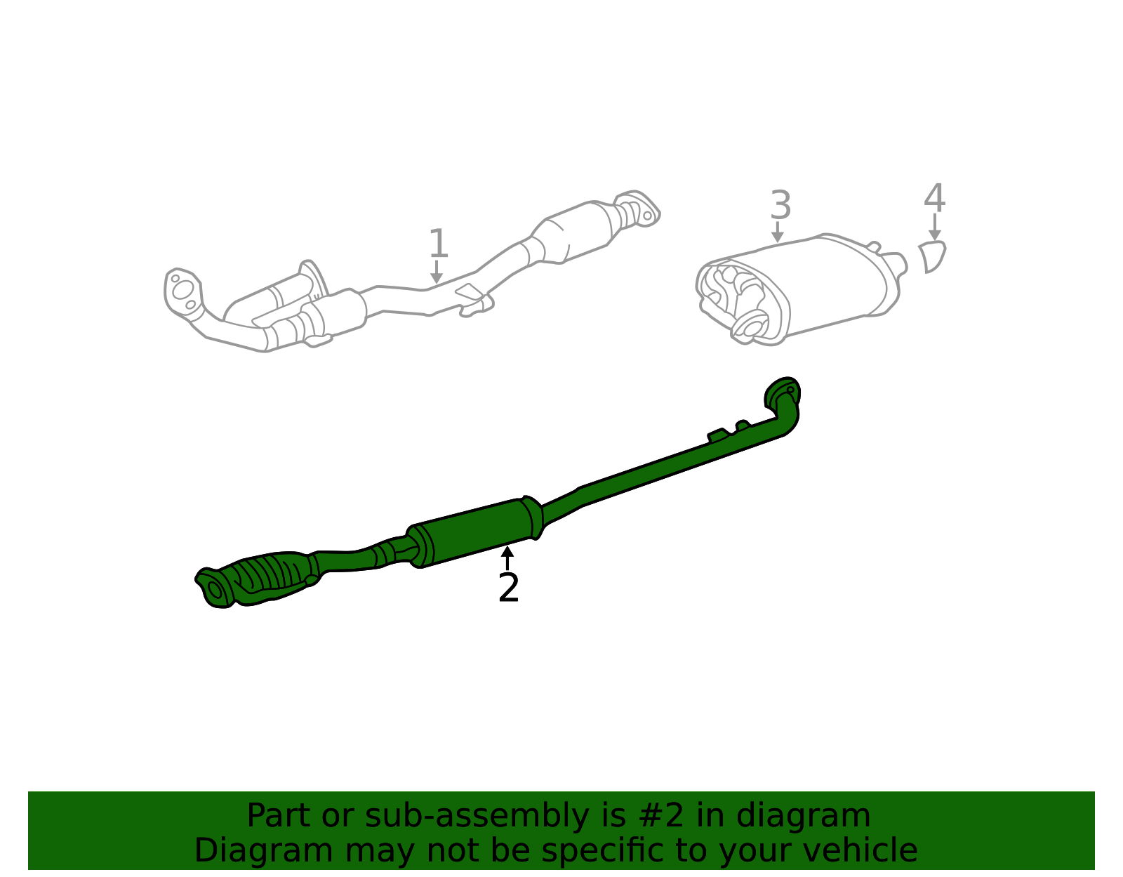 Exhaust Intermediate Pipe 17420-20300 | Toyota Parts Express
