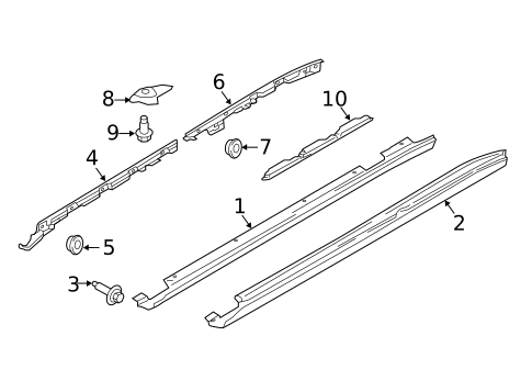 Exterior Trim - Pillars for 2020 Porsche Macan #0