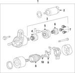 361203C150 - : Starter Solenoid for Kia: Amanti, Sedona, Sorento Image