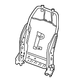 13598735 - Body: Seat Back Frame for Cadillac: ATS, CTS, Escalade, Escalade ESV | Chevrolet: Silverado 1500, SS, Suburban, Tahoe | GMC: Sierra 1500, Yukon, Yukon XL Image