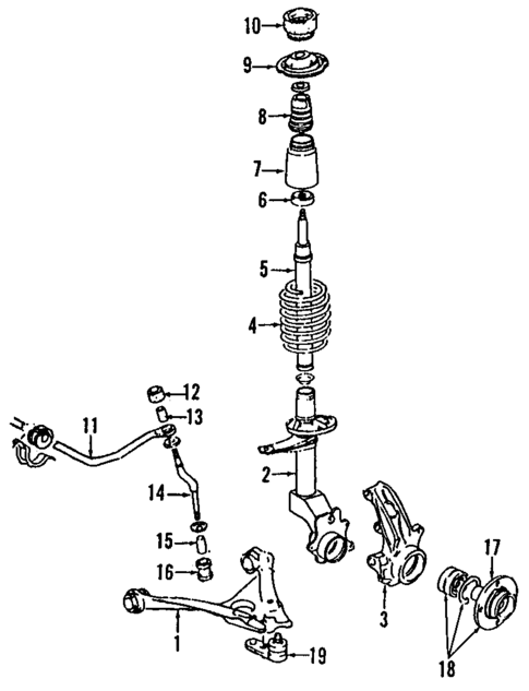 Front Suspension for 1992 Audi 80 Quattro #0