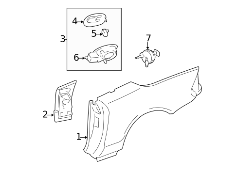 Quarter Panel & Components for 2009 Mercedes-Benz SL63 AMG #0