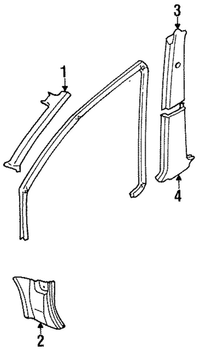 7691150A00 - : Pillar Molding for Nissan Image