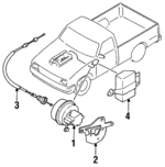 UE5466320 - : Control Module for Mazda: B2200, B2600 Image
