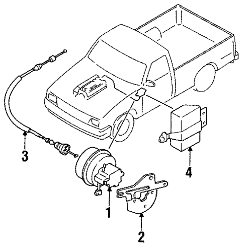 Cruise Control for 1989 Mazda B2200 #0
