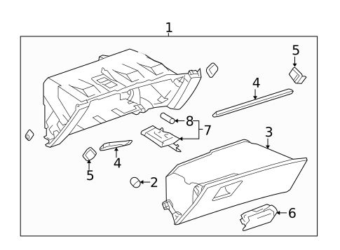 Glove Box for 2016 Buick LaCrosse #0