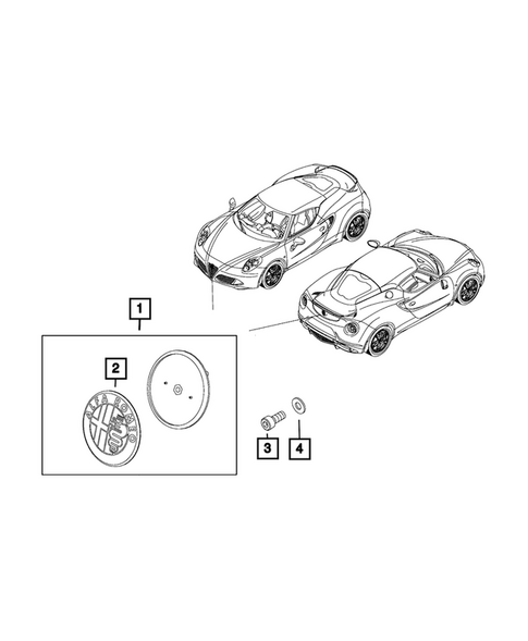 Nameplates for 2018 Alfa Romeo 4C #0
